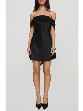 Princess Polly Adoration Mini Dress Black New!